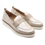 XSA Mocassin goud leder 9718